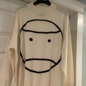 Tory Burch sport oversized mock neck sweater